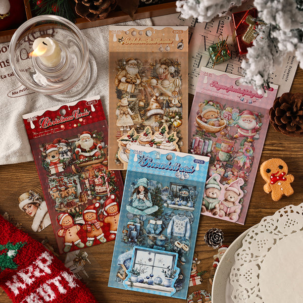 6PCS Snow Night Ode Series sticker