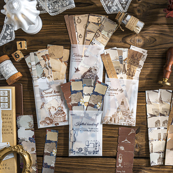 12PCS Aviation label series material paper