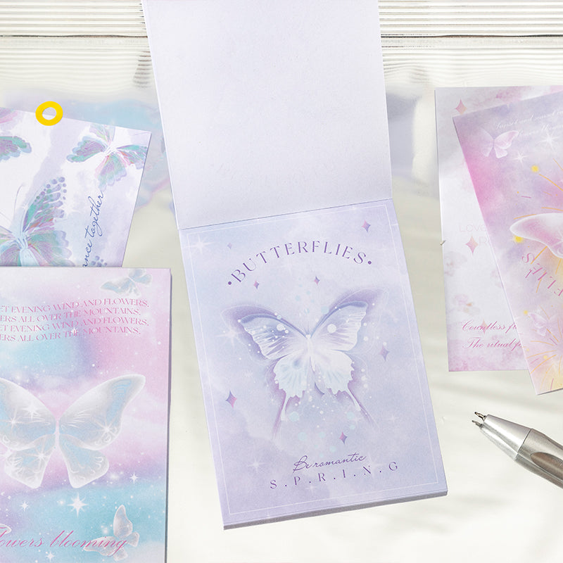 Butterfly Note Paper 50PCS See butterfly in the dream series note paper – LBLYXIR