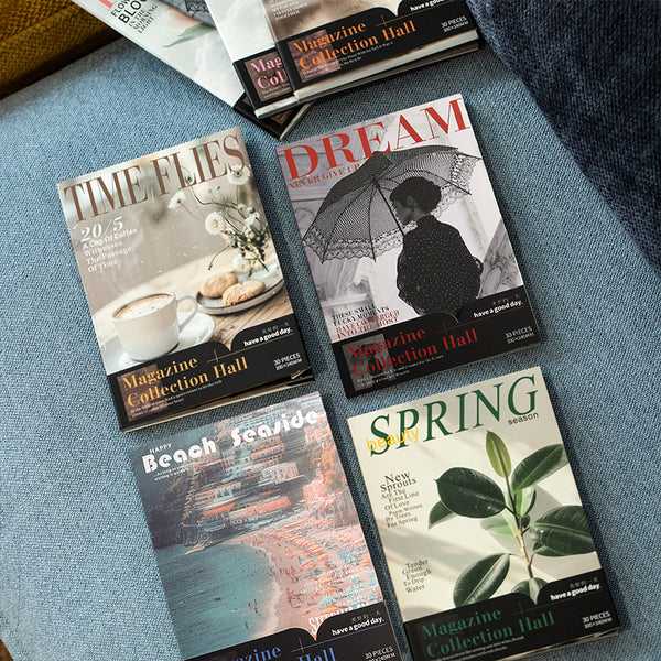 30PCS Magazine Collection Series material paper