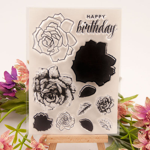 Clear silicone stamp