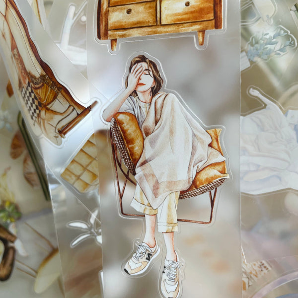 5cm*200cm Home life Die Cutting Washi/PET/Fog PET Tape