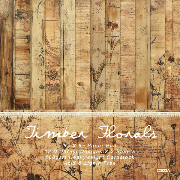 24PCS Jimber Florals background paper