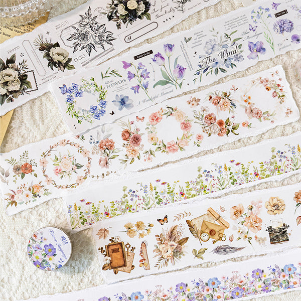 The Story of Flowers series Fog PET Tape