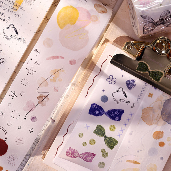 5cm*150cm Small decoration Die Cutting Washi/Fog PET Tape