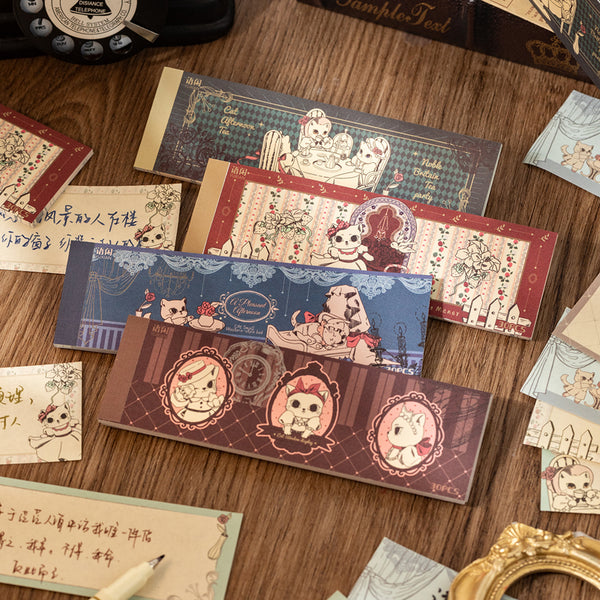 30PCS Retro Cat Collection series note paper