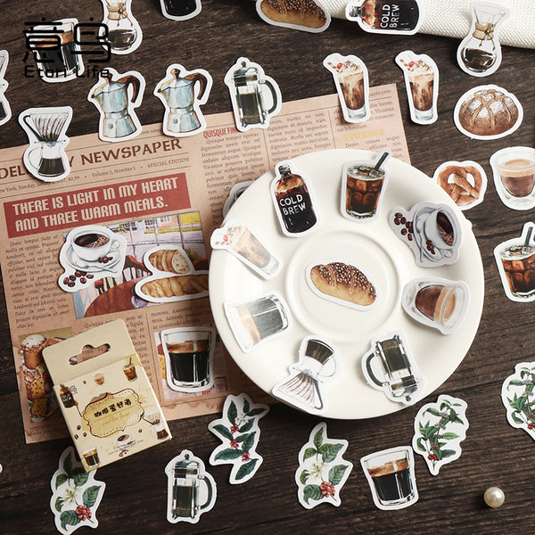 46PCS Coffee lover series sticker