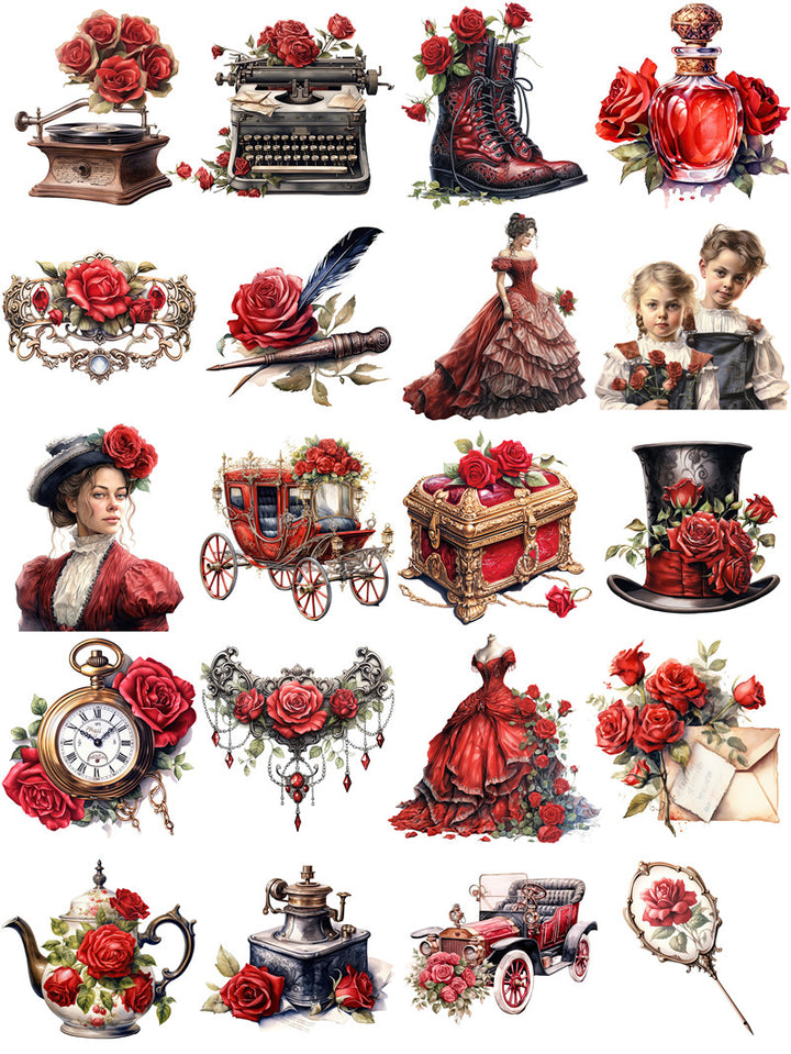 Crown Sticker Victorian 20PCS Retro Victorian sticker – LBLYXIR