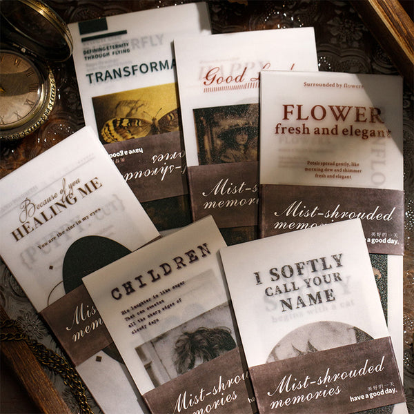 20PCS The Misty Past Series material paper