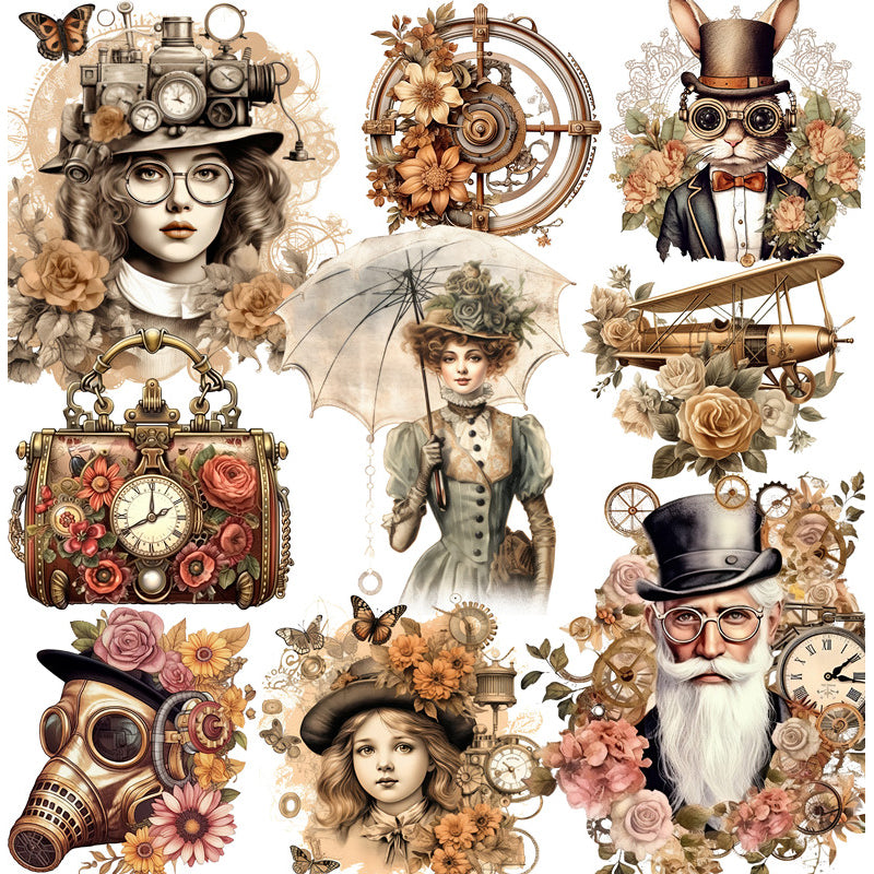 20PCS Vintage mechanical steam sticker – LBLYXIR