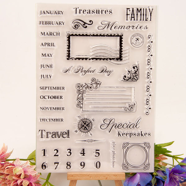 Clear silicone stamp