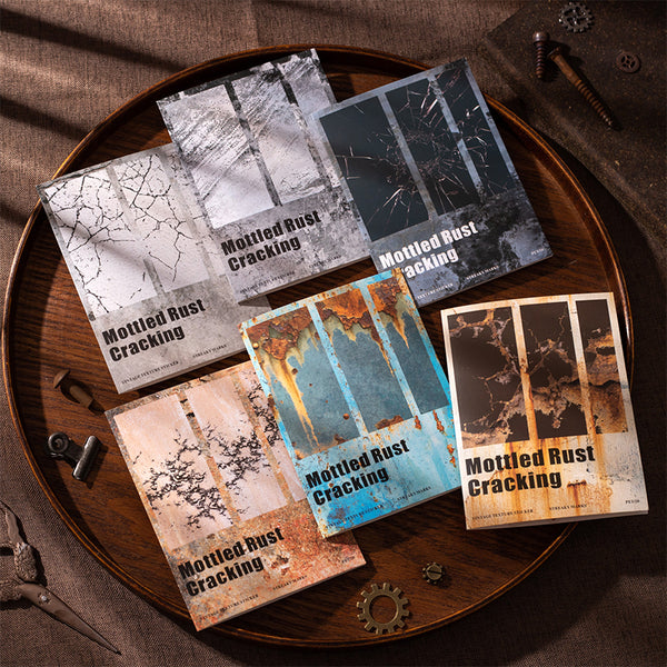 20PCS Mottled Rust Cracking series sticker