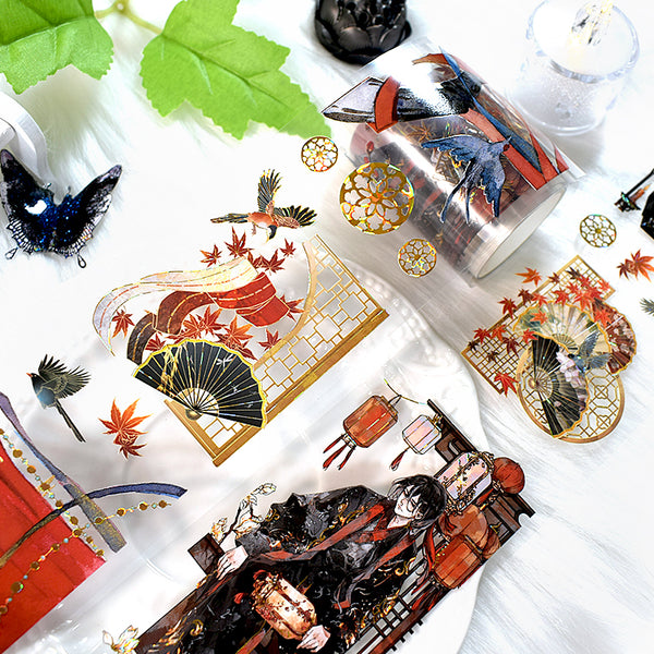 Ancient elegance Shell Gold Washi/PET Tape