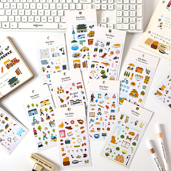 1PCS Daily series sticker