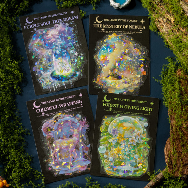 10PCS The Light in the Forest Series sticker