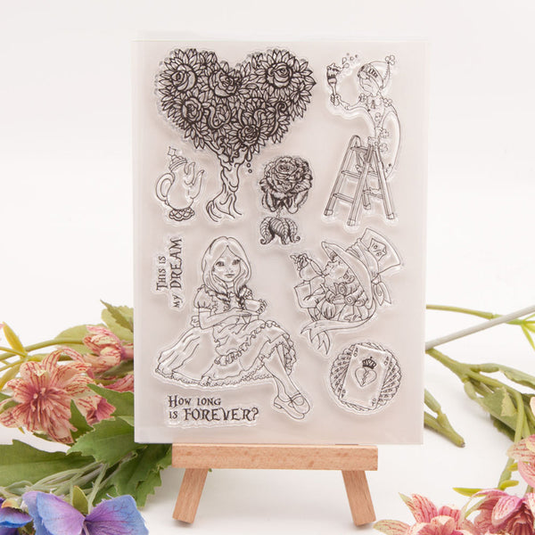 Clear silicone stamp