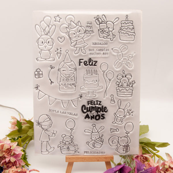 Clear silicone stamp