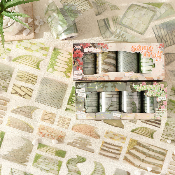 Ancient Road Impression Series Die Cutting PET Tape Set