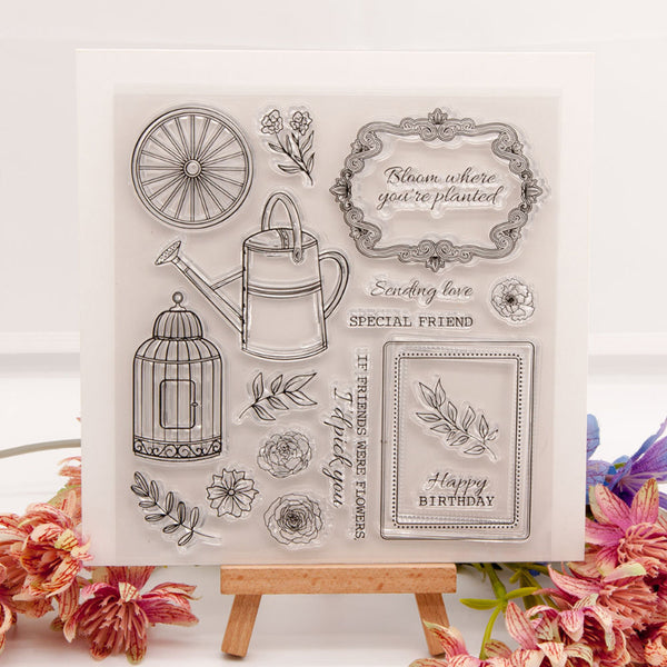 Clear silicone stamp