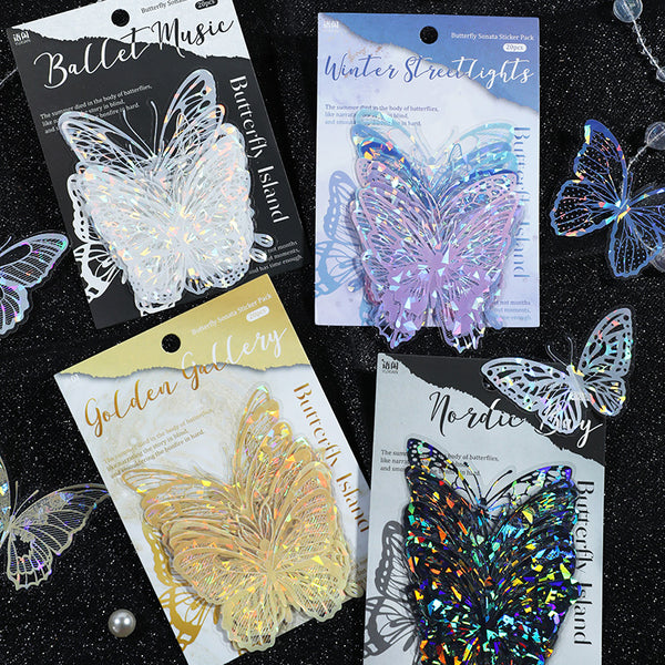 20PCS Butterfly Island Series sticker