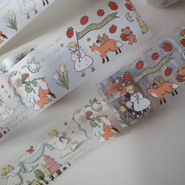Whole Roll 5cm*5m Meet the forest Washi/PET Tape