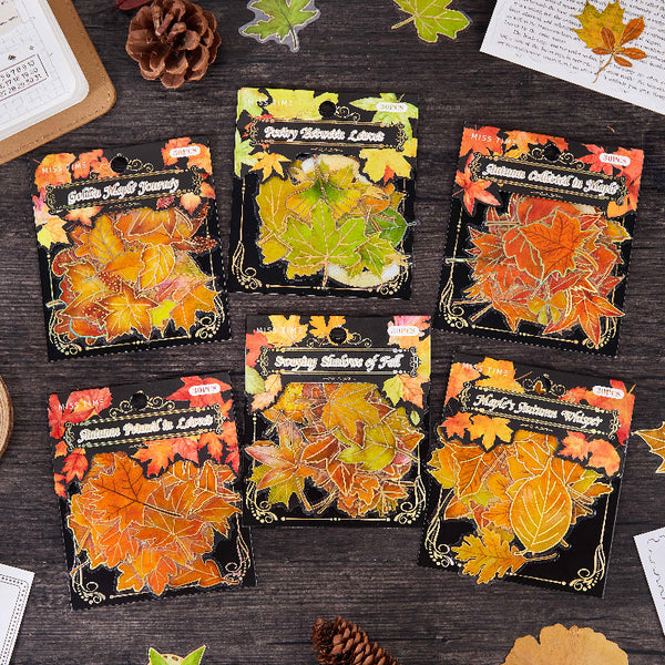 30PCS Maple Leaf Story Series sticker