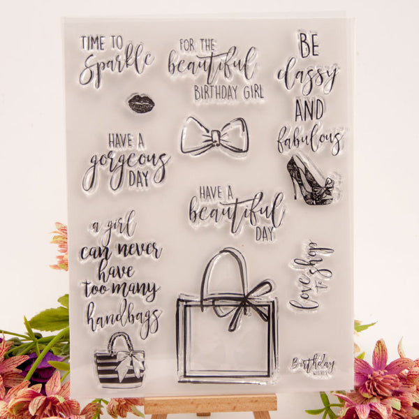 Clear silicone stamp