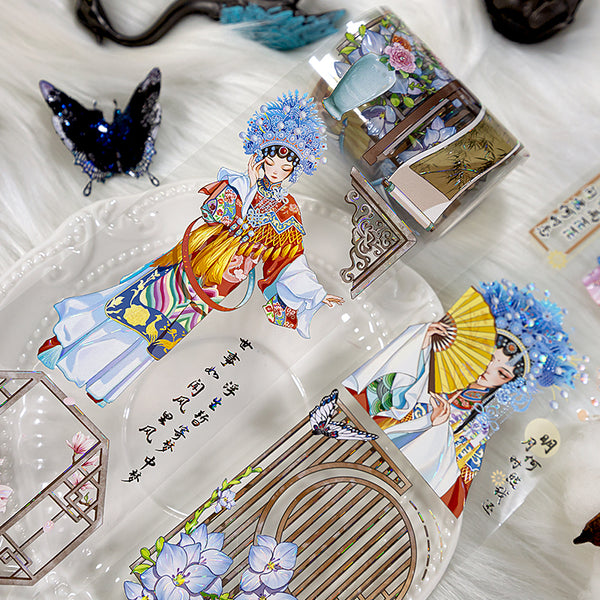 Flowers fall Washi/Shell Light PET Tape