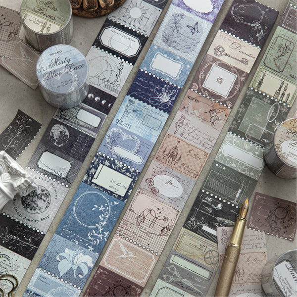 Micro Light Brief Series Die Cutting White Kraft Paper Tape