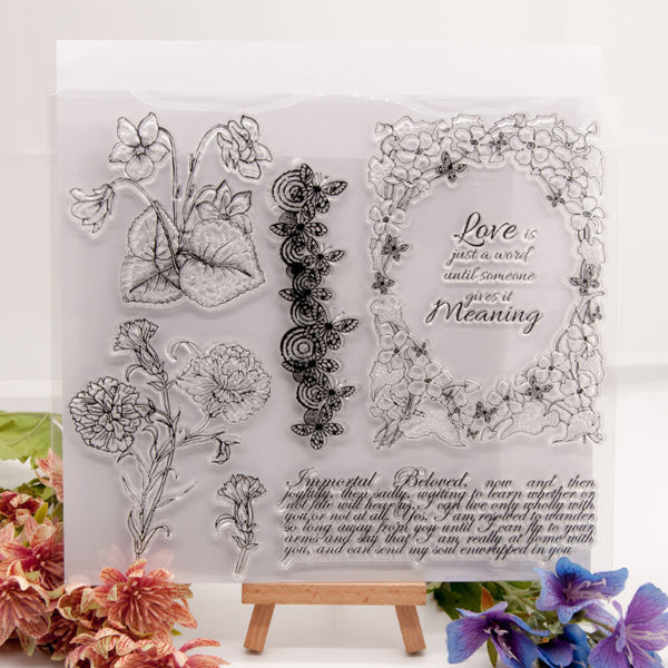 Clear silicone stamp