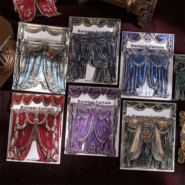 10PCS The Baroque curtain series material paper