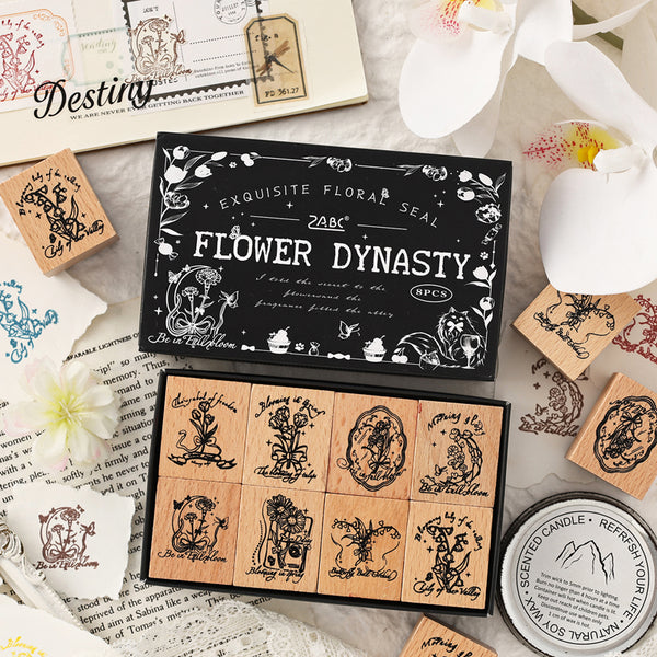 Flower Dynasty Elegance Series stamp set