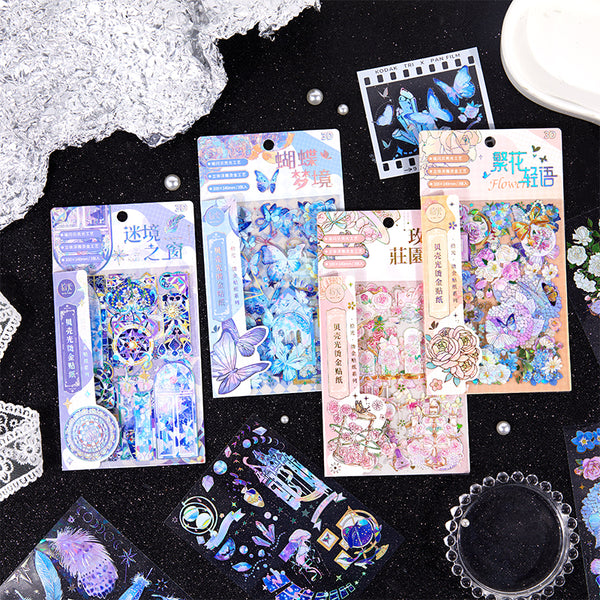 3PCS Flower Whispers Series sticker