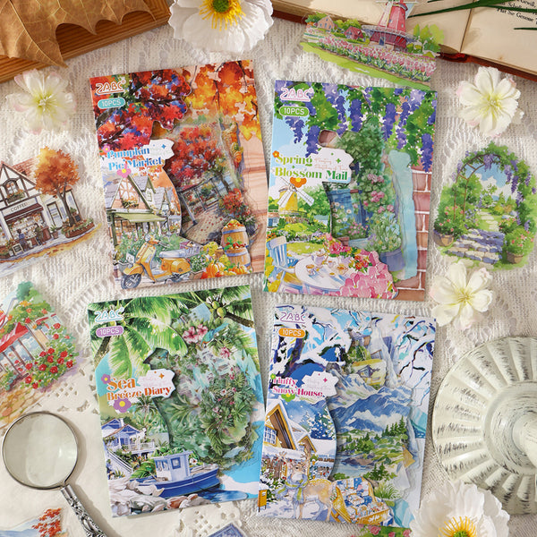 10PCS Light Painting Series sticker