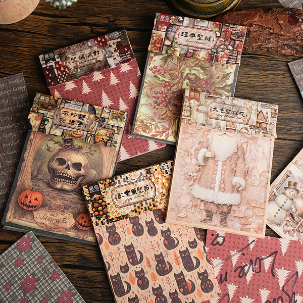 20PCS Happy Halloween series material paper