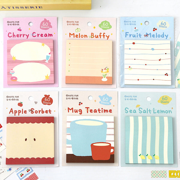 60PCS Afternoon Tea Melody Series note paper