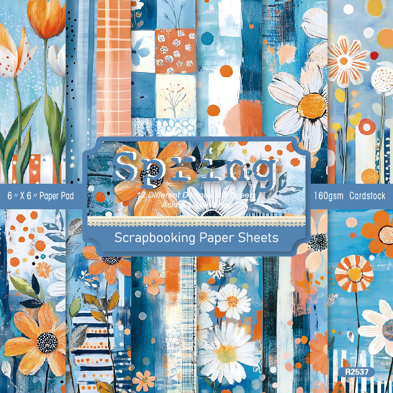 24PCS Spring background paper – LBLYXIR