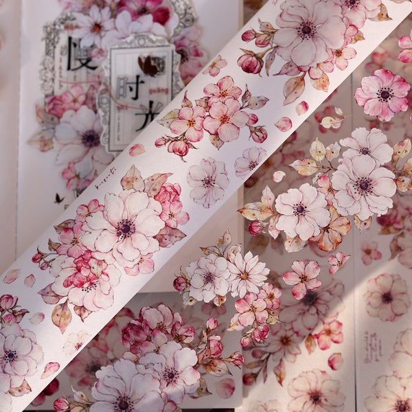 5.5cm*120cm Tender peaches Washi/PET Tape