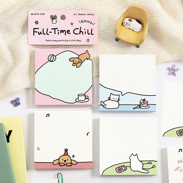 100PCS Relaxation Series note paper