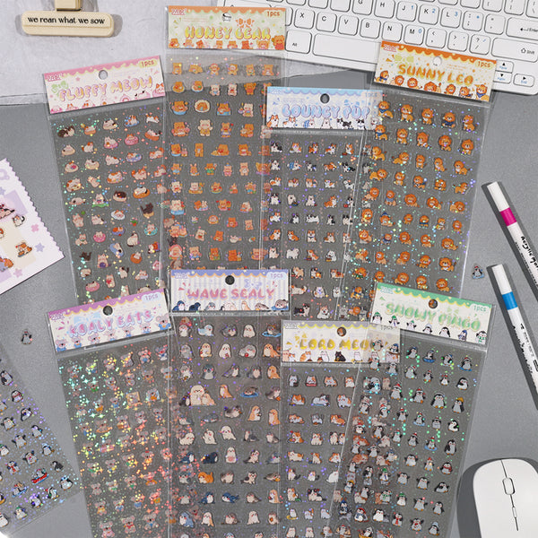 1PCS Happy Cute Friends Series sticker