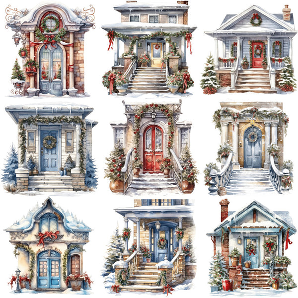 20PCS Christmas Architectural decoration sticker