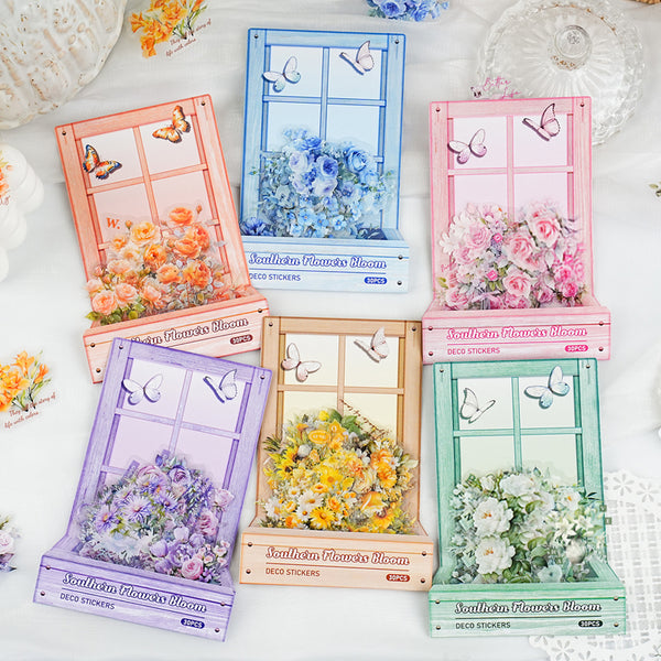 30PCS Nancheng flowering series sticker