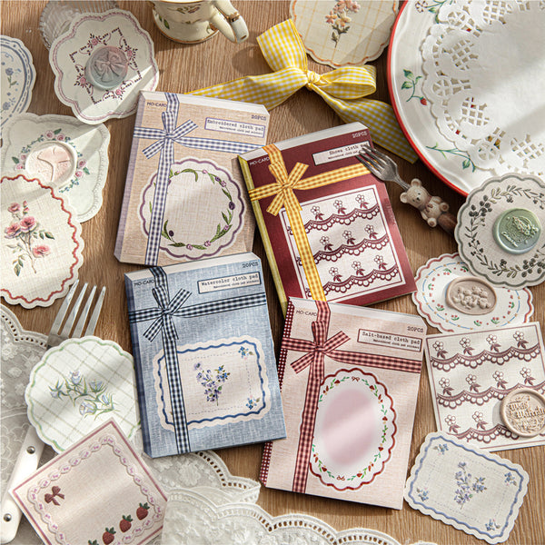 20PCS Handmade cloth pad series sticker