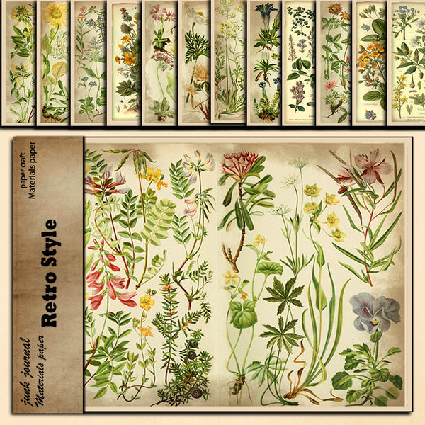 12PCS Flower picture guide texturing paper