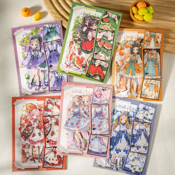 15PCS Fruit flavored Sweetheart Girl series sticker
