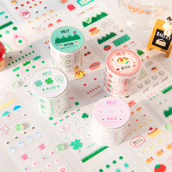 Lucky little Things series Die Cutting Flash PET Tape