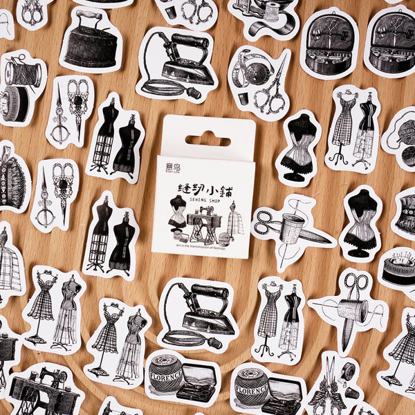 46PCS Sewing shop series sticker