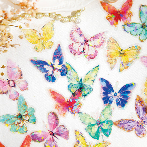 20PCS Fantasy dream butterfly series sticker