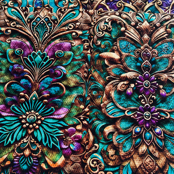 6PCS Baroque pattern Background paper
