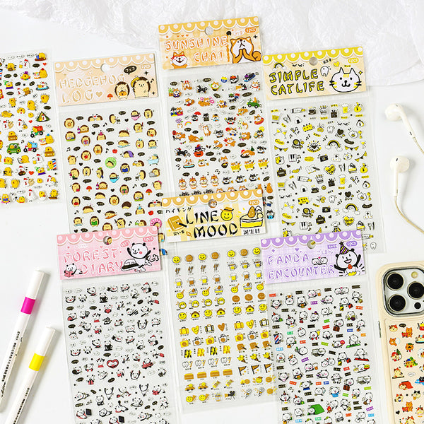 1PCS Natural cute friends sticker